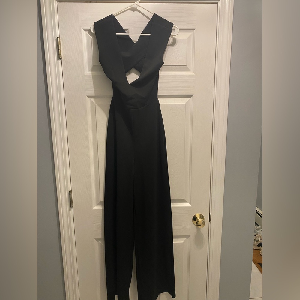 *** Lulus Thinking Out Loud Backless Jump Suit (XS)